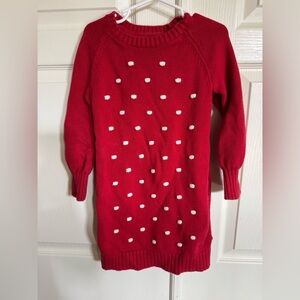 3/$15 ITEM Gap Kids Red and White Polka Dots Sweater Size 5
